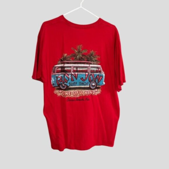 Ron Jon Surf Shop "One Of A Kind" Cocoa Beach Florida Red T-Shirt - Picture 1 of 9